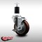 Service Caster 4'' SS Maroon Poly Swivel 1-1/2'' Expanding Stem Caster with Brake SCC-SSEX20S414-PPUB-MRN-TLB-112 - alternate 2
